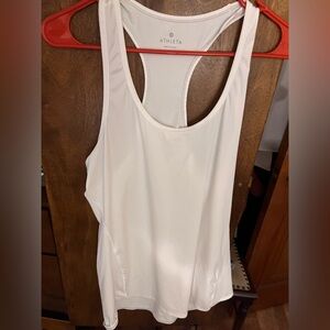 Athleta Women's White Racerback Tank Top